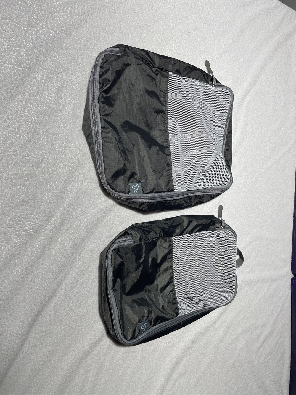 Travelon Black and Gray Men's Toiletry Packing Cubes - 2 Pack